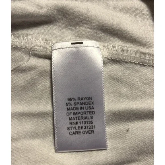 Leo & Nicole Women's Crochet Tank Top White Stretch USA Size Medium - Picture 7 of 8